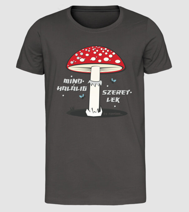  minta sötétszürke pólón